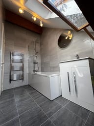 Attic bathroom